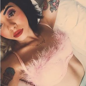 Melanie Martinez in bed